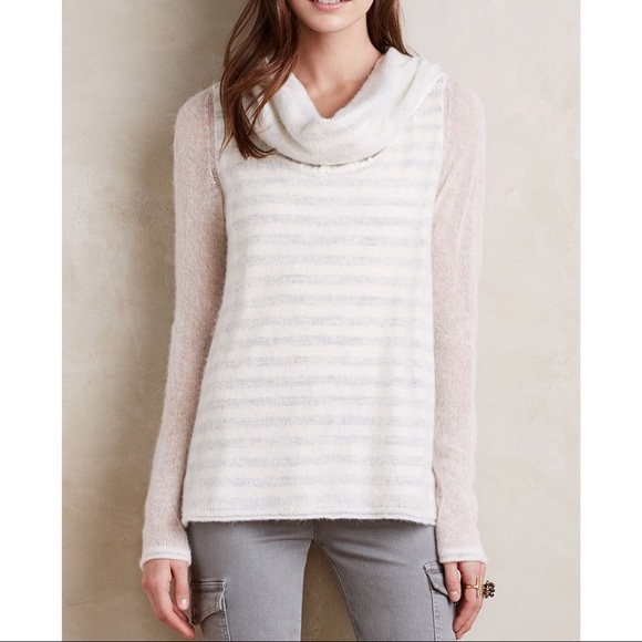 Anthropologie Sweaters - Anthropologie Sz M Moth Layered Cowlneck Sweater
